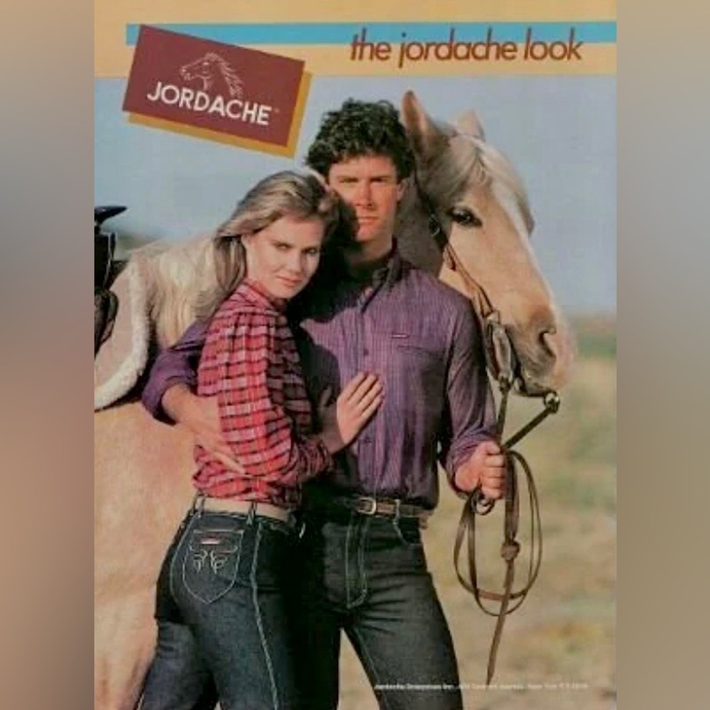 Vintage Jordache Jeans Unhemmed Long 24x33 Straight Horsehead Made USA 80s - Picture 2 of 13